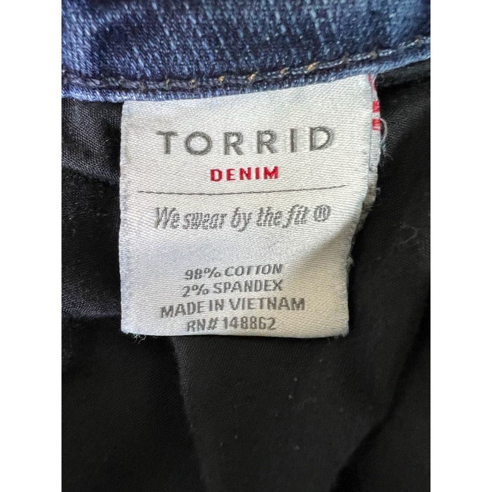 Torrid Jeans Women's 28XS 48x27 Blue Denim Relaxed Stretch Casual Cut 202087 - Picture 8 of 15